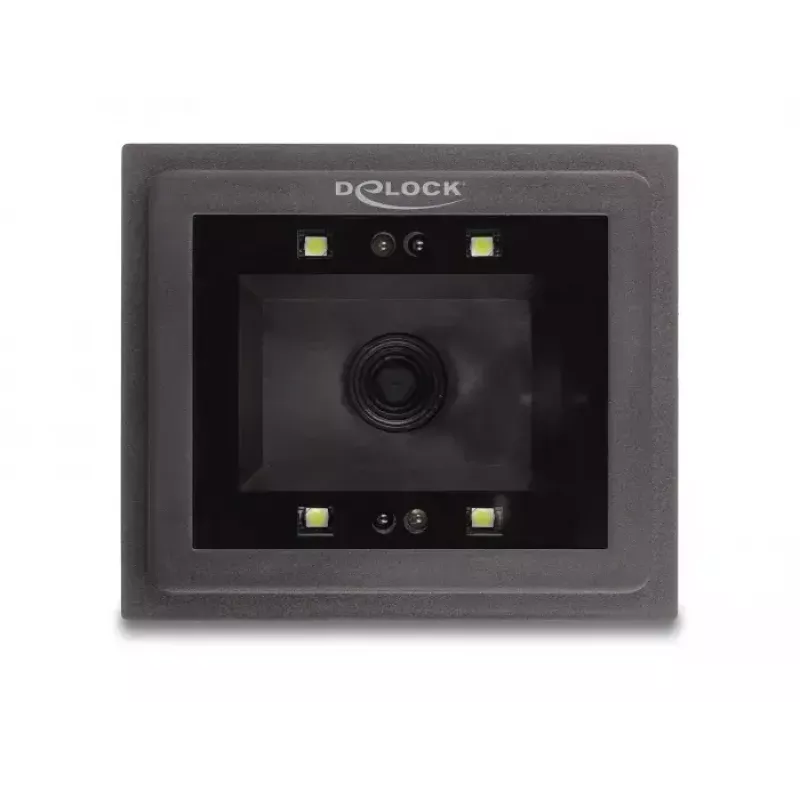 DeLOCK USB svītrkodu skeneris 1D un 2D vadu savienojumam stacionārai uzstādīšanai