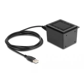 DeLOCK USB svītrkodu skeneris 1D un 2D vadu savienojumam stacionārai uzstādīšanai