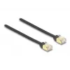DeLOCK ievelkamais RJ45 kabelis Cat.6A STP 1,5 m melns dzeltens