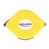 DeLOCK ievelkamais RJ45 kabelis Cat.6A STP 1,5 m melns dzeltens