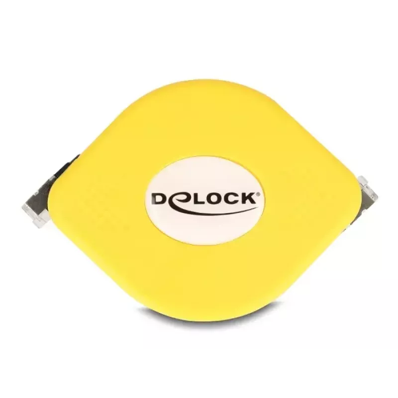 DeLOCK ievelkamais RJ45 kabelis Cat.6A STP 1,5 m melns dzeltens