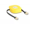 DeLOCK ievelkamais RJ45 kabelis Cat.6A STP 1,5 m melns dzeltens
