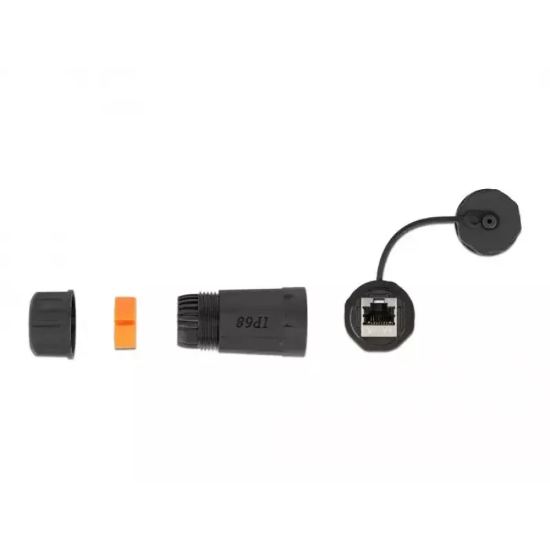 Vadu savienotājs RJ-45/RJ-45 DeLOCK 86700 melns oranžs