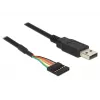 USB kabelis DeLOCK 1,8m USB2.0-A/TTL 6-p Melns