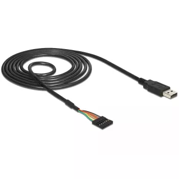 USB kabelis DeLOCK 1,8m USB2.0-A/TTL 6-p Melns
