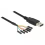 USB kabelis DeLOCK 1,8 m USB2.0-A/TTL 6-pinu melns