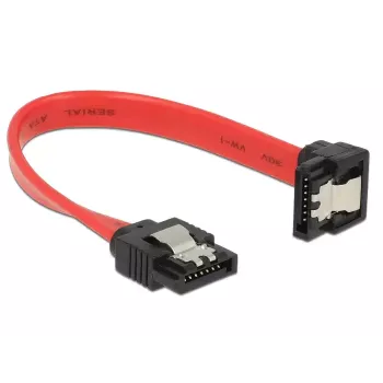 SATA kabelis DeLOCK 83976 0,1 m 7-pin melns sarkans