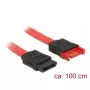 SATA kabelis DeLOCK 83956 1 m SATA 7-pin melns/sarkans