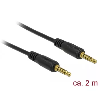 Audio kabelis DeLOCK 85697 2 m 3.5 mm melns