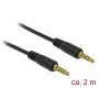 Audio kabelis DeLOCK 85697 2 m 3.5 mm melns