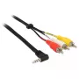 Audio kabelis DeLOCK 84724 1.5m 3.5mm 3 x RCA Melns