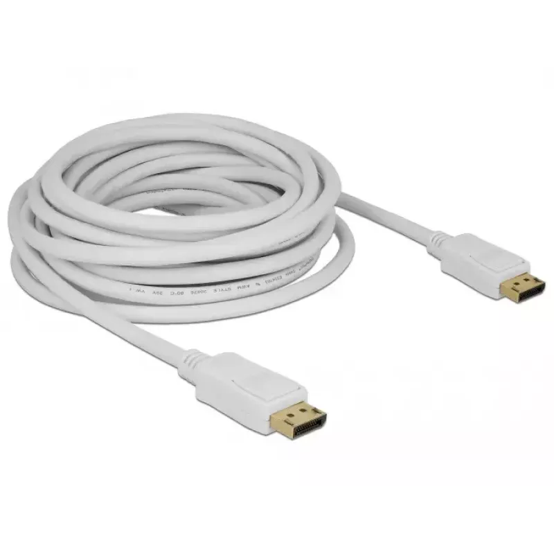 DisplayPort kabelis DeLOCK 84861 7 m Balts