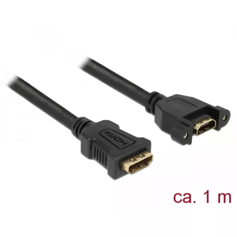 HDMI kabelis DeLOCK 85466 1 m HDMI Type A Standard melns