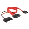 SATA kabelis DeLOCK 0,3 m sarkans