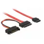 SATA kabelis DeLOCK 0,3 m sarkans