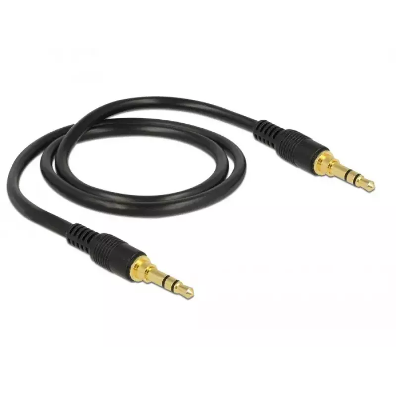 Audio kabelis DeLOCK 85545 0,5 m 3,5 mm melns