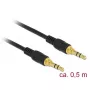 Audio kabelis DeLOCK 85545 0,5 m 3,5 mm melns