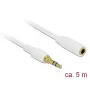 Audio kabelis DeLOCK 85591 5m 3.5mm Balts