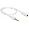 Audio kabelis DeLOCK 85628 0,5 m 3,5 mm, balts