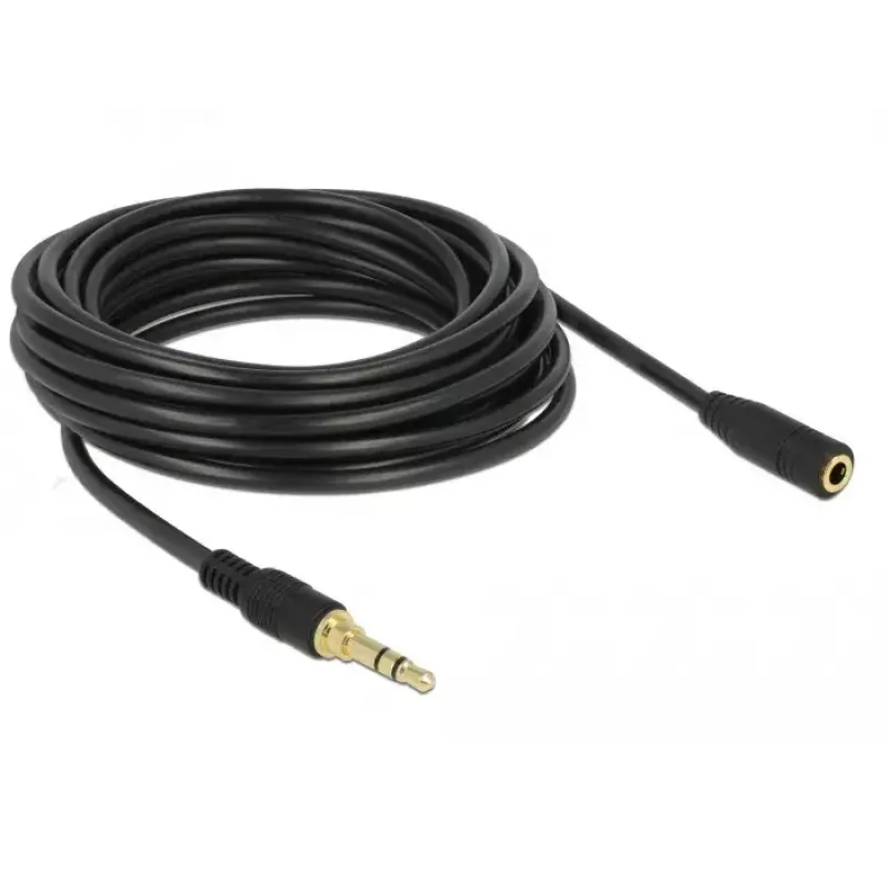 Audio kabelis DeLOCK 85590 5 m 3,5 mm melns