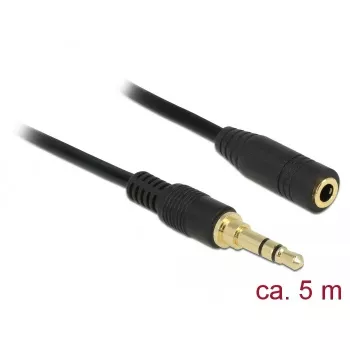 Audio kabelis DeLOCK 85590 5 m 3,5 mm melns