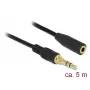 Audio kabelis DeLOCK 85590 5 m 3,5 mm melns