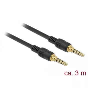 Audio kabelis DeLOCK 85601 3m 3.5 mm melns