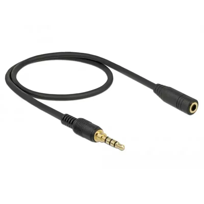 Audio kabelis DeLOCK 85627 0,5 m 3,5 mm melns