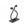 Kabeļu āķis DeLOCK 60176 melns 10 gab.