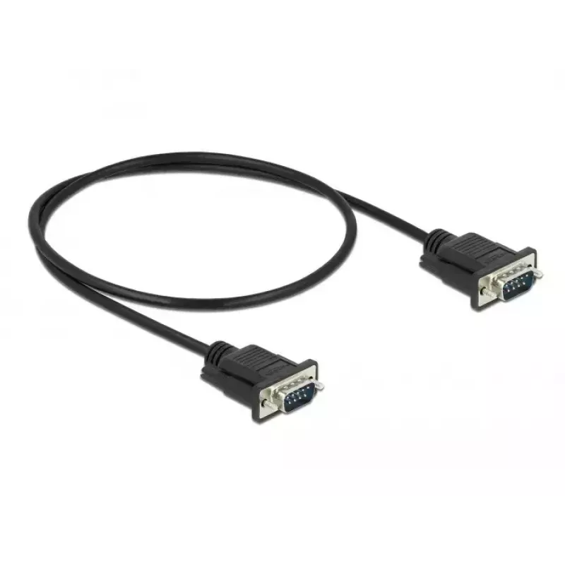 SAS kabelis DeLOCK 86612 0,5m melns