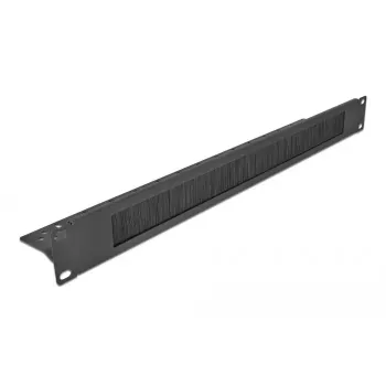 Kabeļu pārvaldības panelis DeLOCK 19 collu kabelis Management Brush Strip melns