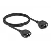 Tīkla kabelis DeLOCK Cat.6A RJ45 uz RJ45 1m Melns