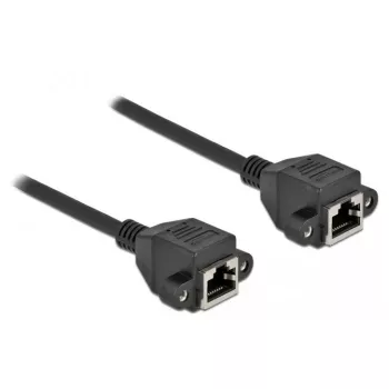 Tīkla kabelis DeLOCK Cat.6A RJ45 uz RJ45 1m Melns