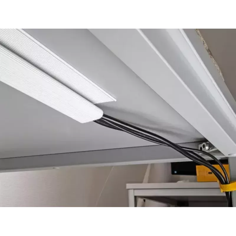 Kabeļu kanāls DeLOCK 20884 montāžai zem galda 57x25mm 400mm 2gab balts