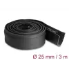 DeLOCK Kabeļu uzmava neoprēna elastīga ar rāvējslēdzēju 3 m x 100 mm melna