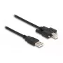 DeLOCK USB 2.0 Type-A vīr. uz Type-B vīr. kabelis, 2 m, melns
