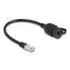 DeLOCK Kabelis RJ50 vīrišķais uz RJ50 sievišķais IP67 ūdensizturīgs 20 cm
