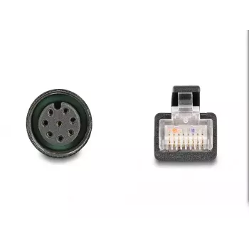 DeLOCK M12 adaptera kabelis ar A-kodētu 8 kontaktu ligzdu uz RJ45 spraudni, 50 cm