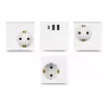 DeLOCK 11497 kontaktligzda CEE 7/3 + USB balta 250 V 16 A