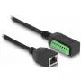 DeLOCK RJ45 kabelis Cat.5e ligzda – spaiļu bloks adapteris 21.5 cm