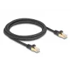 Tīkla kabelis DeLOCK RJ45 80318 spraudnis pret spraudni Cat.6A 2m melns