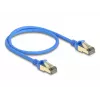 DeLOCK RJ45 tīkla kabelis Cat.8.1 F/FTP plāns 0,5 m zils
