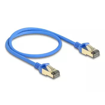DeLOCK RJ45 tīkla kabelis Cat.8.1 F/FTP plāns 0,5 m zils