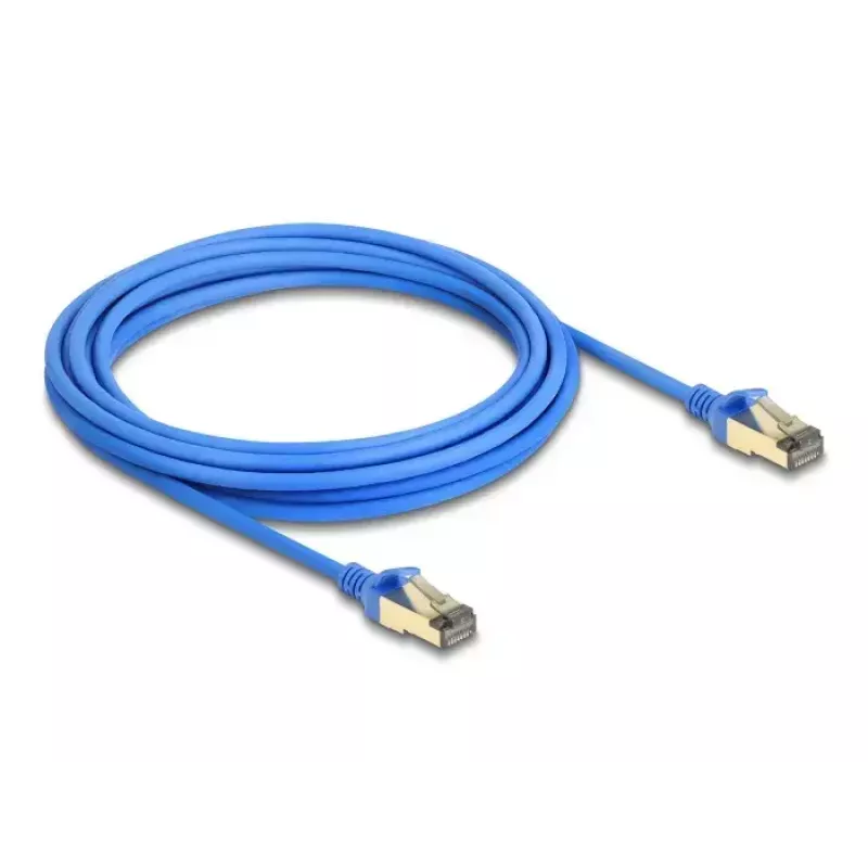 DeLOCK RJ45 tīkla kabelis Cat.8.1 F/FTP plāns 5 m zils