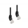 Tīkla kabelis DeLOCK RJ45 Cat.6A 45° leņķī 0.5m melns