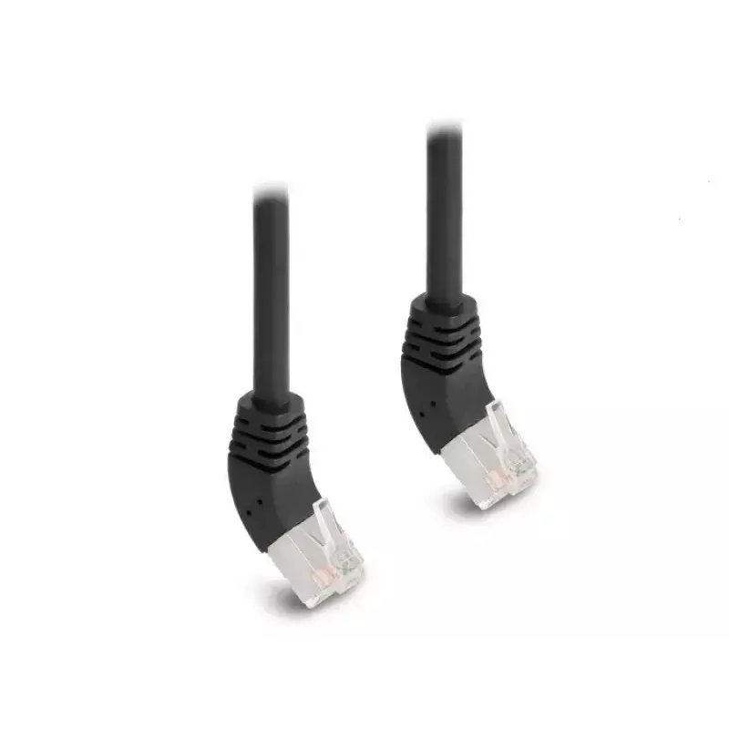 Tīkla kabelis DeLOCK RJ45 Cat.6A 45° leņķī 0.5m melns