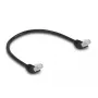 Tīkla kabelis DeLOCK RJ45 Cat.6A 45° leņķī 0.5m melns