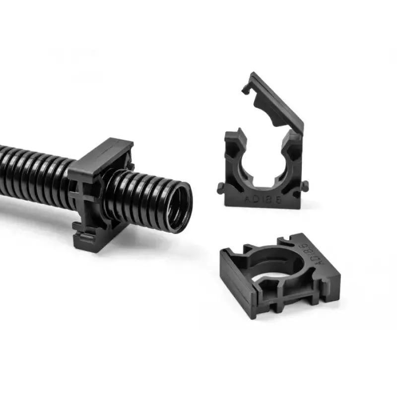 Kabeļu turētājs DeLOCK 60481 10 mm melns 8 gab.