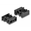 Kabeļu turētājs DeLOCK 60483 15,8 mm melns 8 gabali