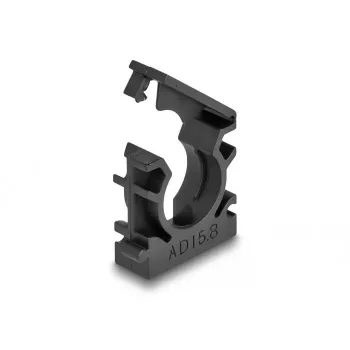 Kabeļu turētājs DeLOCK 60483 15,8 mm melns 8 gabali
